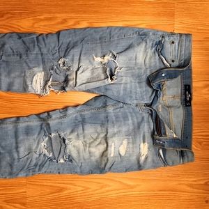 Hollister Slim Straight Distressed Jeans